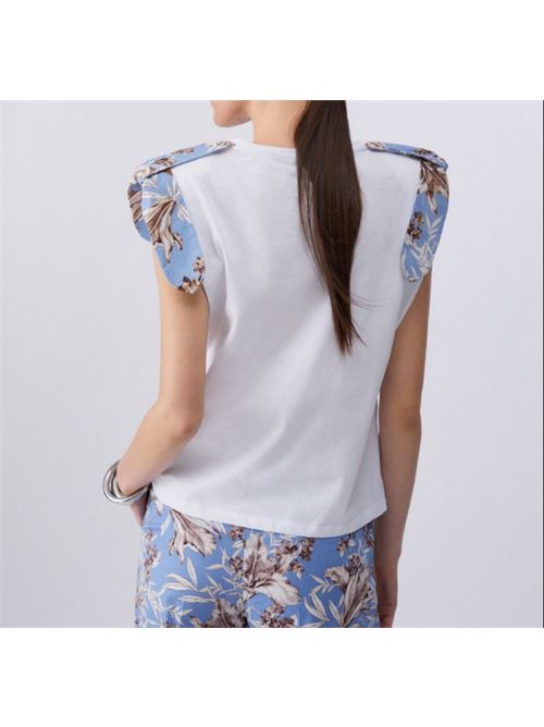 T-shirt con spalline imbottite Liu Jo | WA6201J6308.P9551
